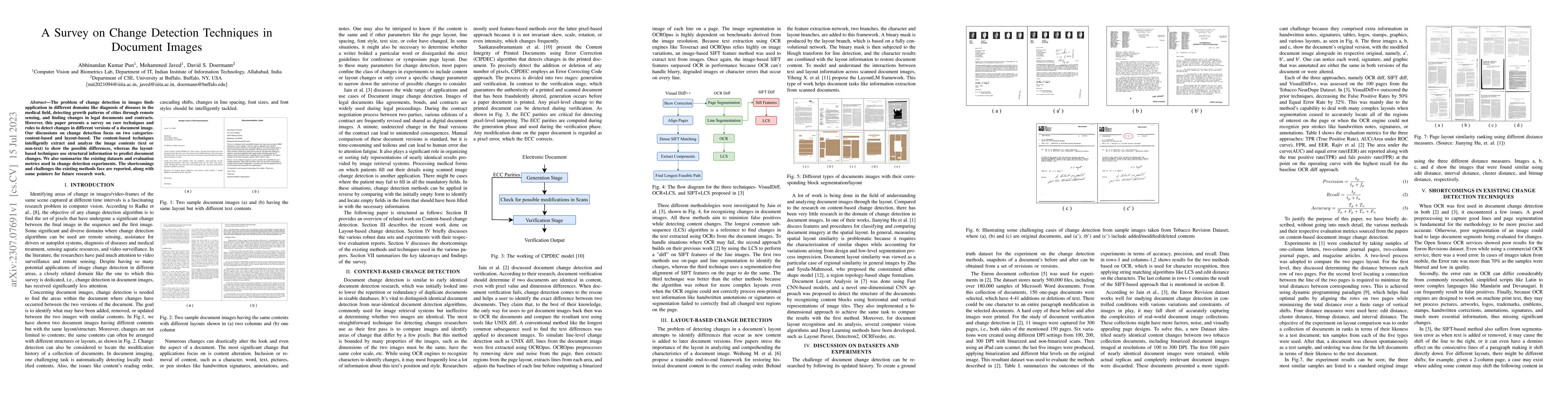 Thumbnail for A Survey on Change Detection Techniques in Document Images