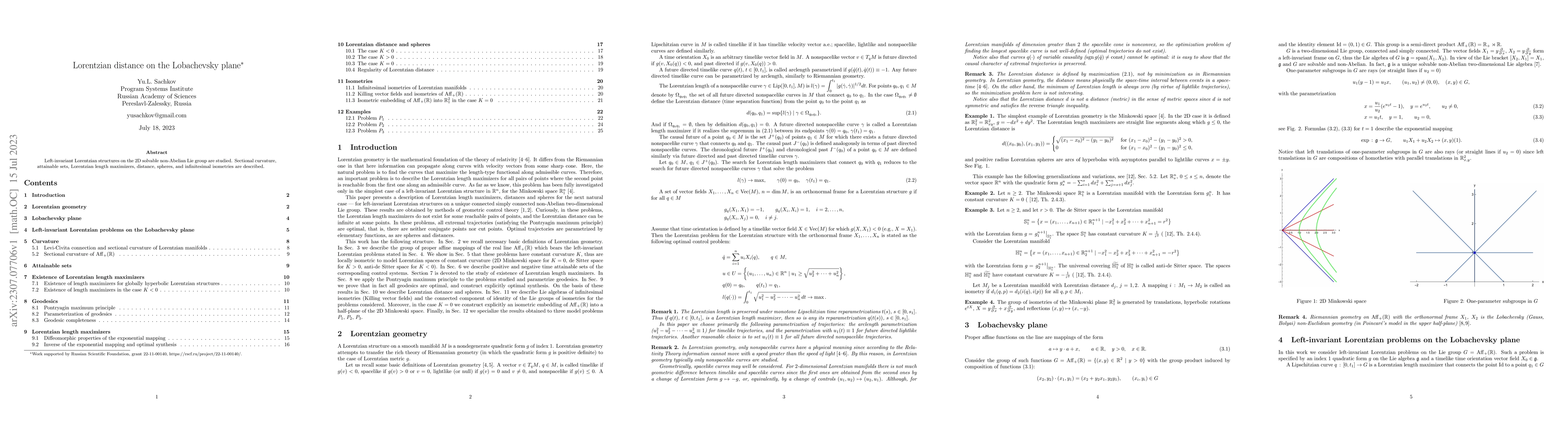 Thumbnail for Lorentzian distance on the Lobachevsky plane