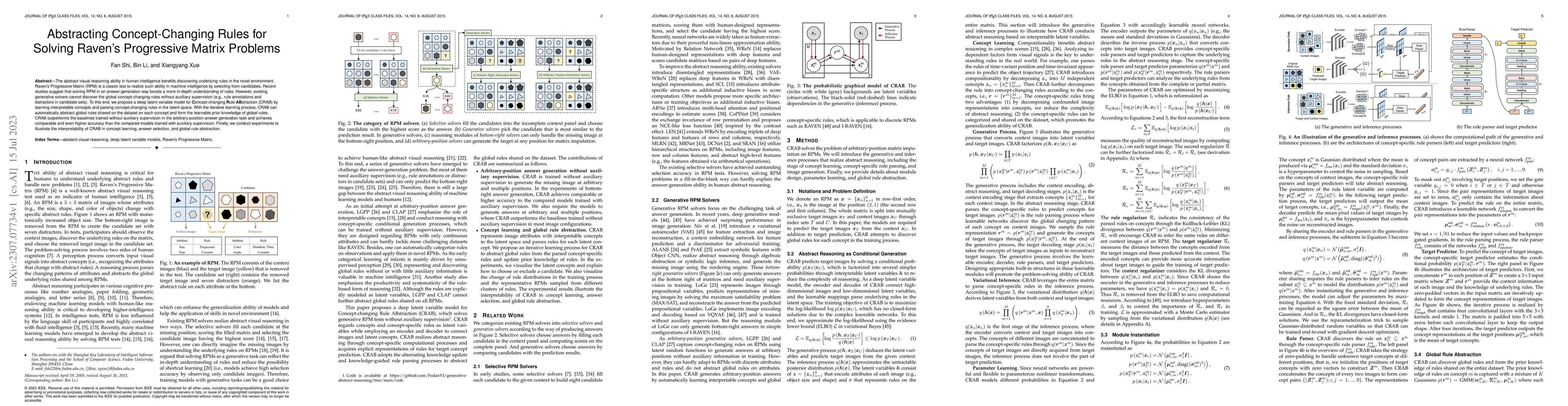 Thumbnail for Abstracting Concept-Changing Rules for Solving Raven's Progressive
  Matrix Problems