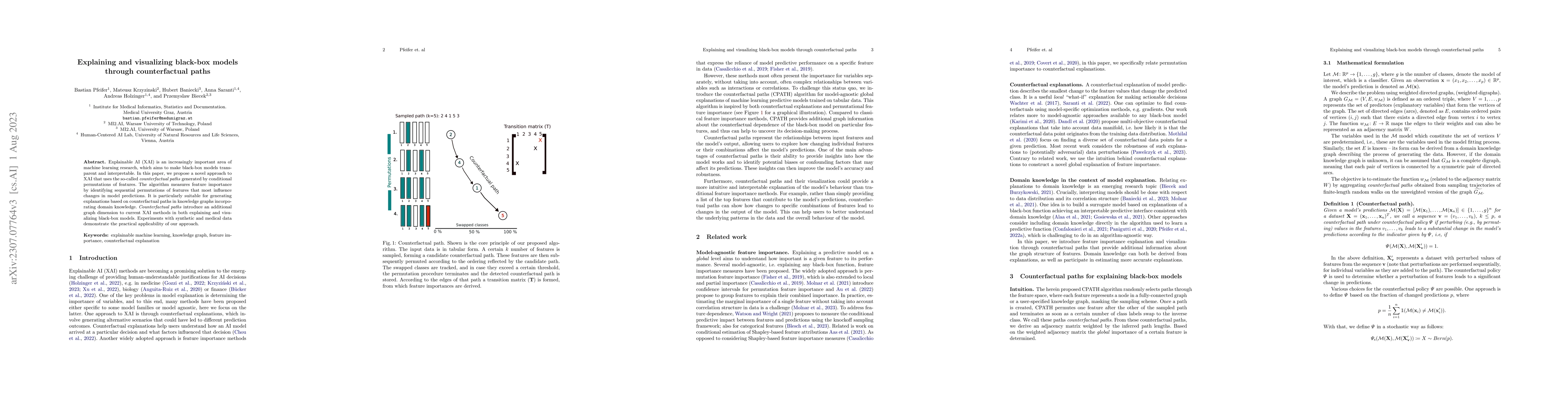 Thumbnail for Explaining and visualizing black-box models through counterfactual paths