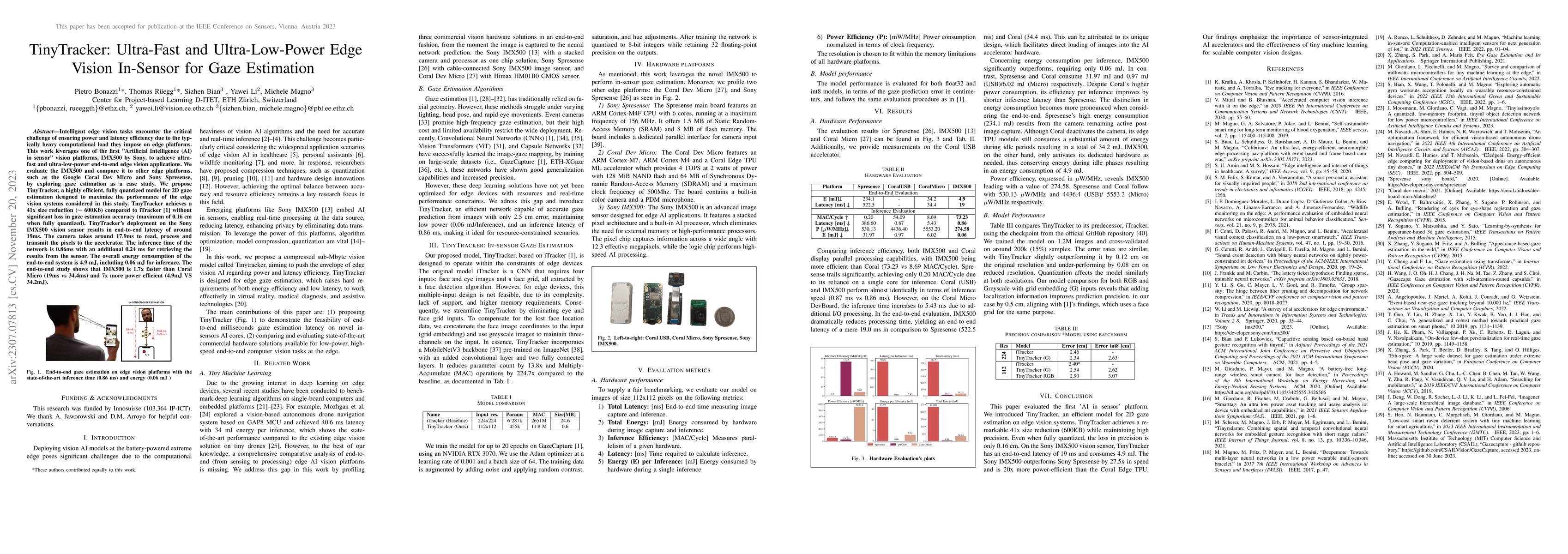 Thumbnail for TinyTracker: Ultra-Fast and Ultra-Low-Power Edge Vision In-Sensor for
  Gaze Estimation