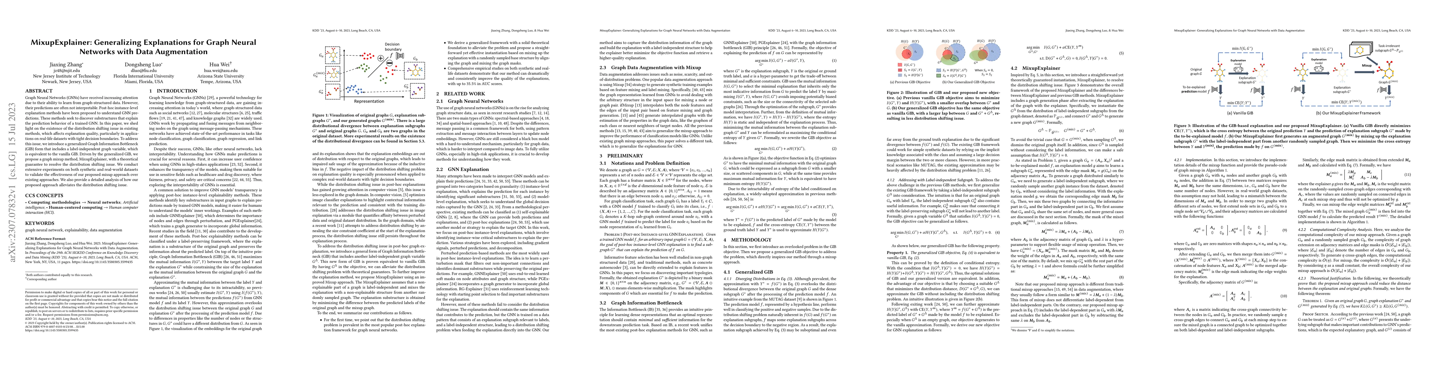 Thumbnail for MixupExplainer: Generalizing Explanations for Graph Neural Networks with
  Data Augmentation