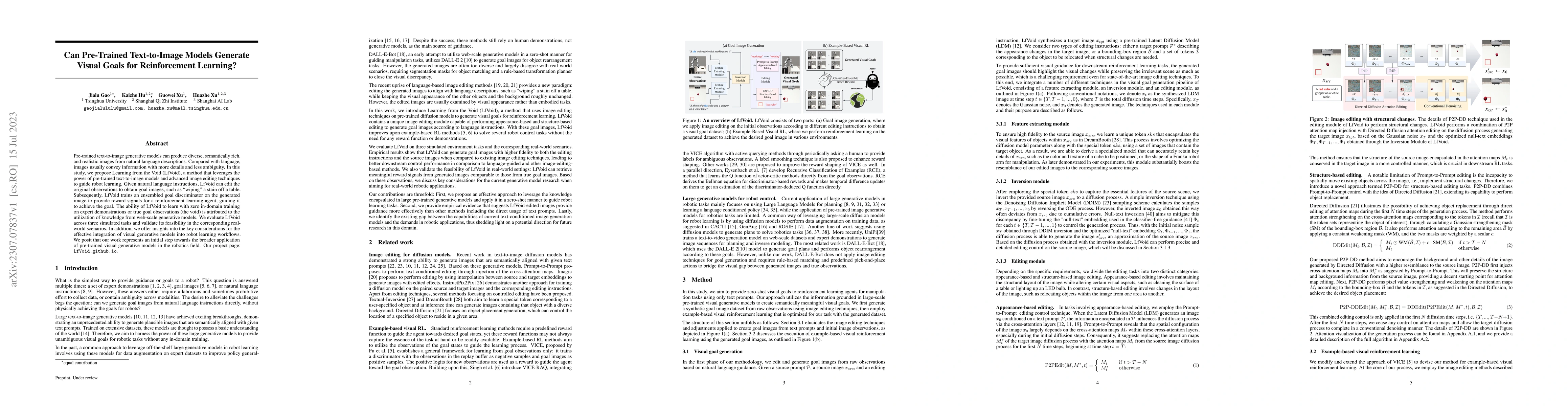 Thumbnail for Can Pre-Trained Text-to-Image Models Generate Visual Goals for
  Reinforcement Learning?