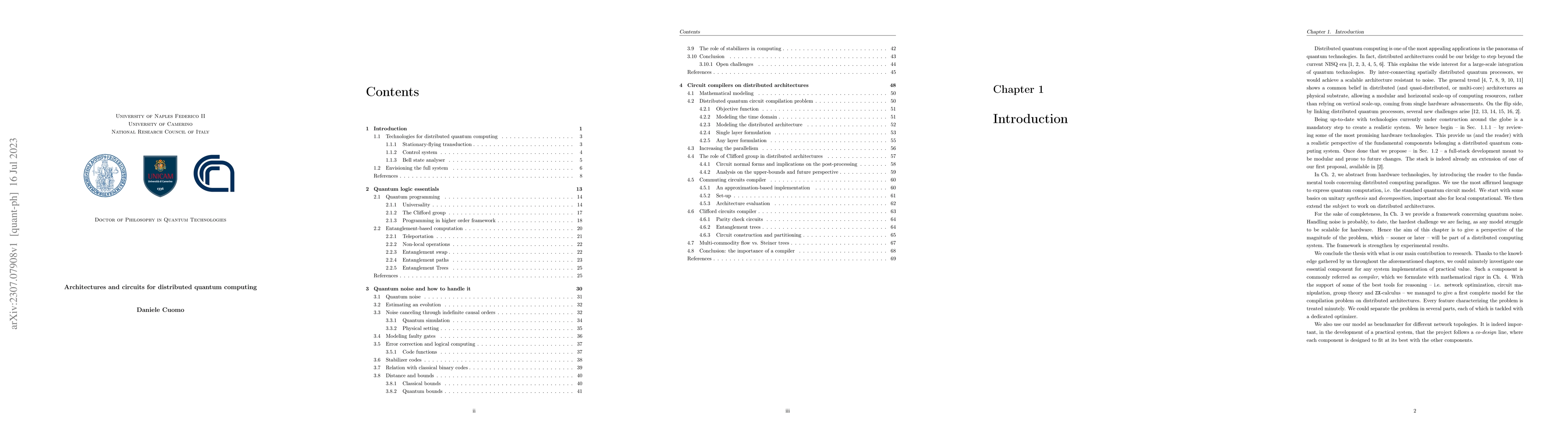 Thumbnail for Architectures and circuits for distributed quantum computing