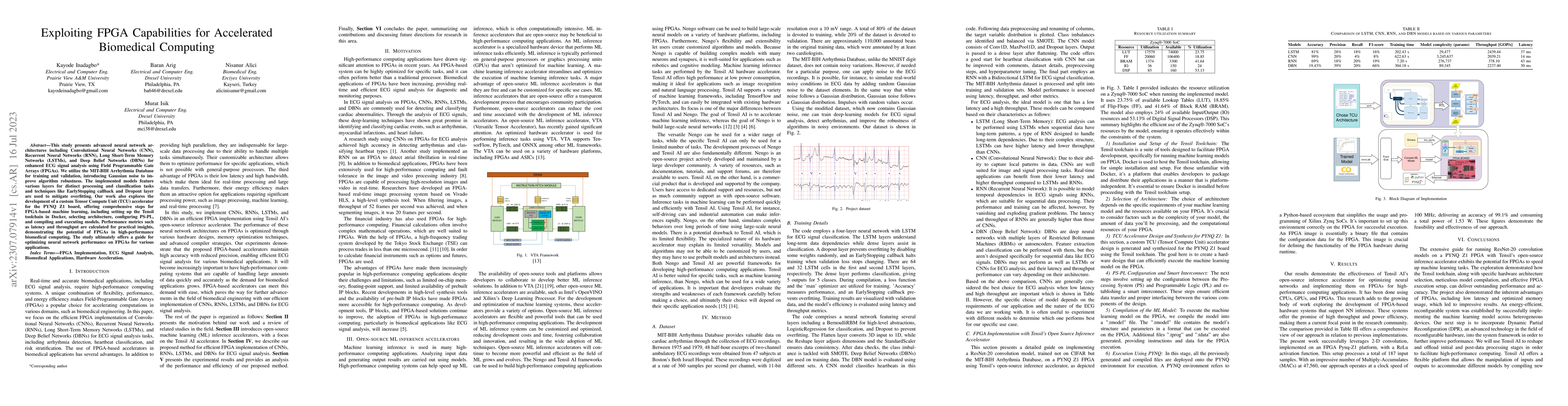 Thumbnail for Exploiting FPGA Capabilities for Accelerated Biomedical Computing