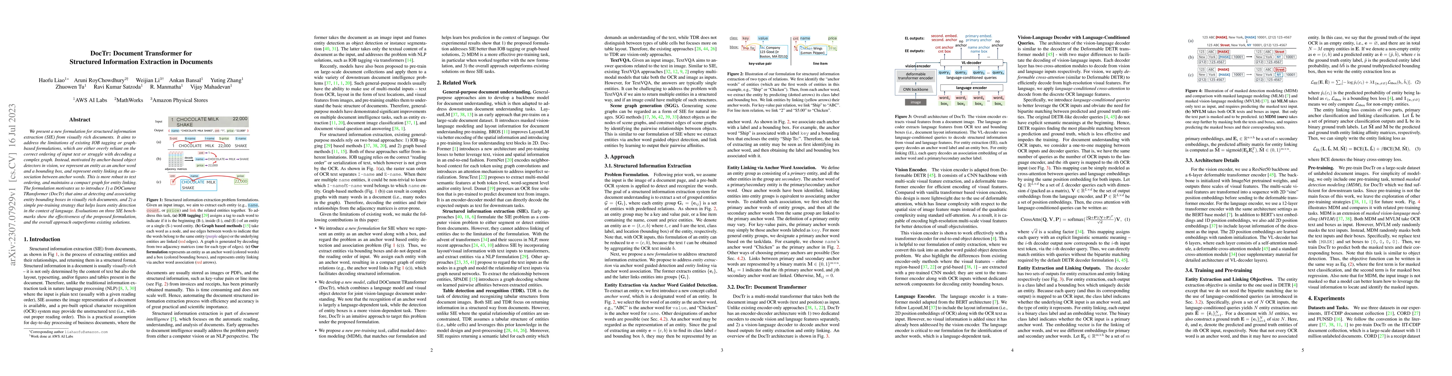 Thumbnail for DocTr: Document Transformer for Structured Information Extraction in
  Documents