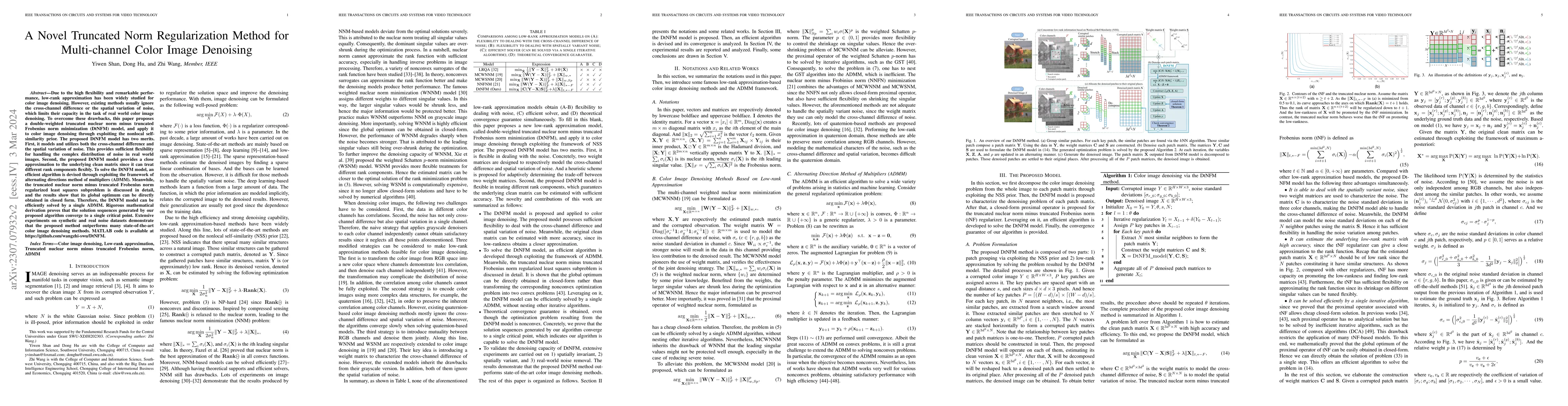 Thumbnail for A Novel Truncated Norm Regularization Method for Multi-channel Color
  Image Denoising