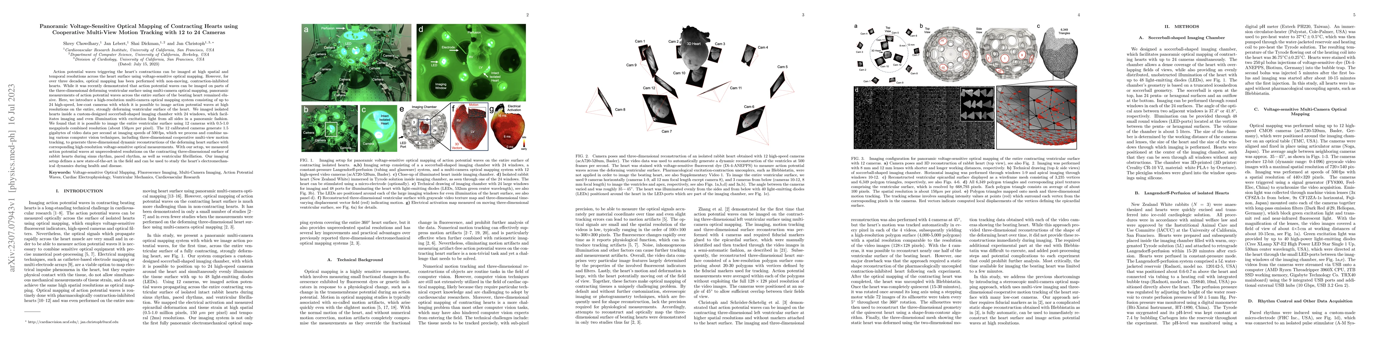 Thumbnail for Panoramic Voltage-Sensitive Optical Mapping of Contracting Hearts using
  Cooperative Multi-View Motion Tracking with 12 to 24 Cameras