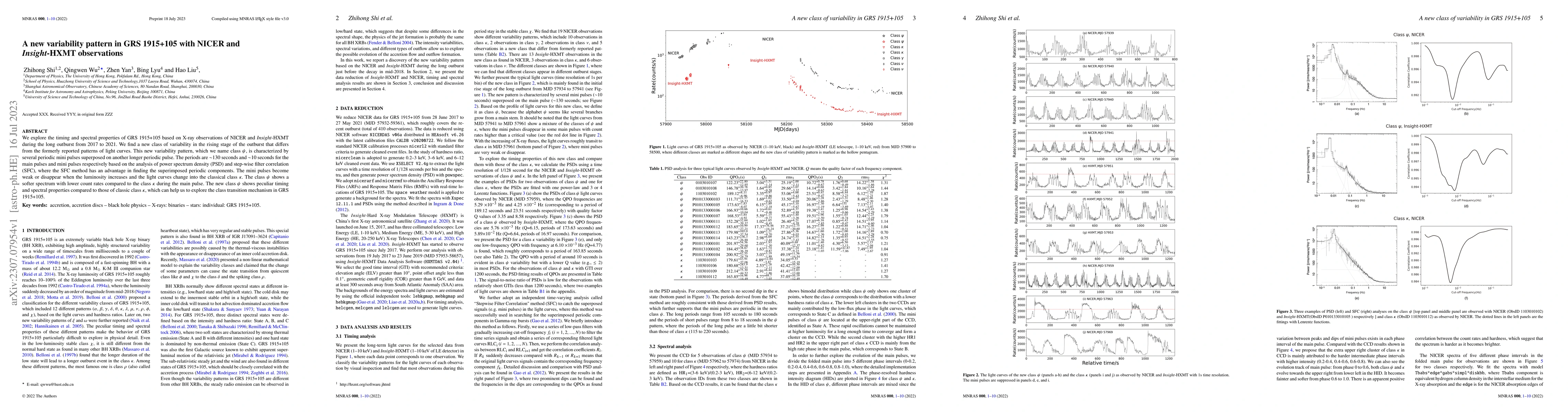 Thumbnail for A new variability pattern in GRS 1915+105 with NICER and Insight-HXMT
  observations