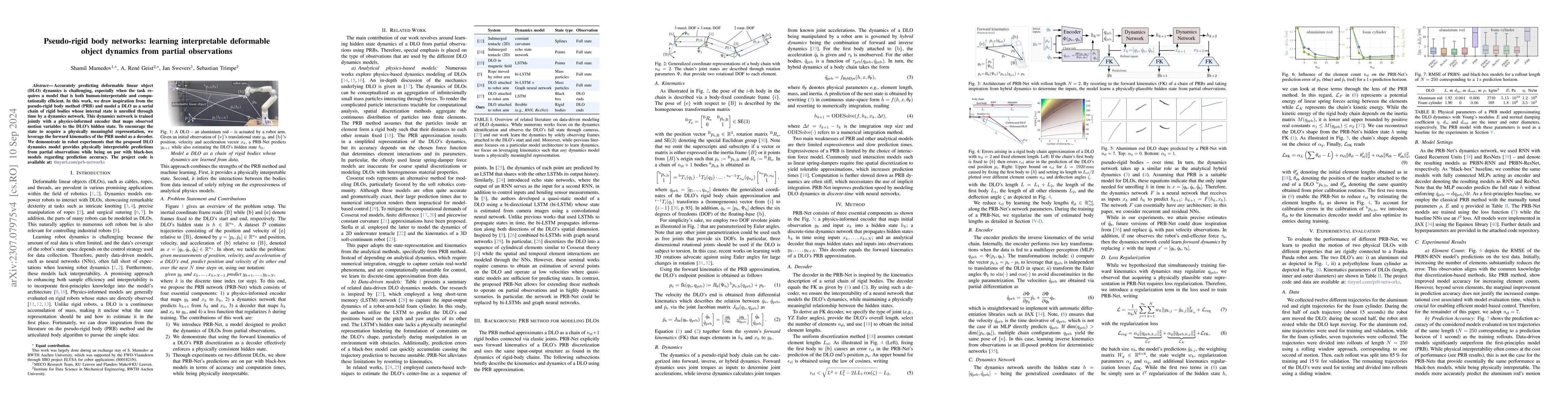 Thumbnail for Pseudo-rigid body networks: learning interpretable deformable object
  dynamics from partial observations