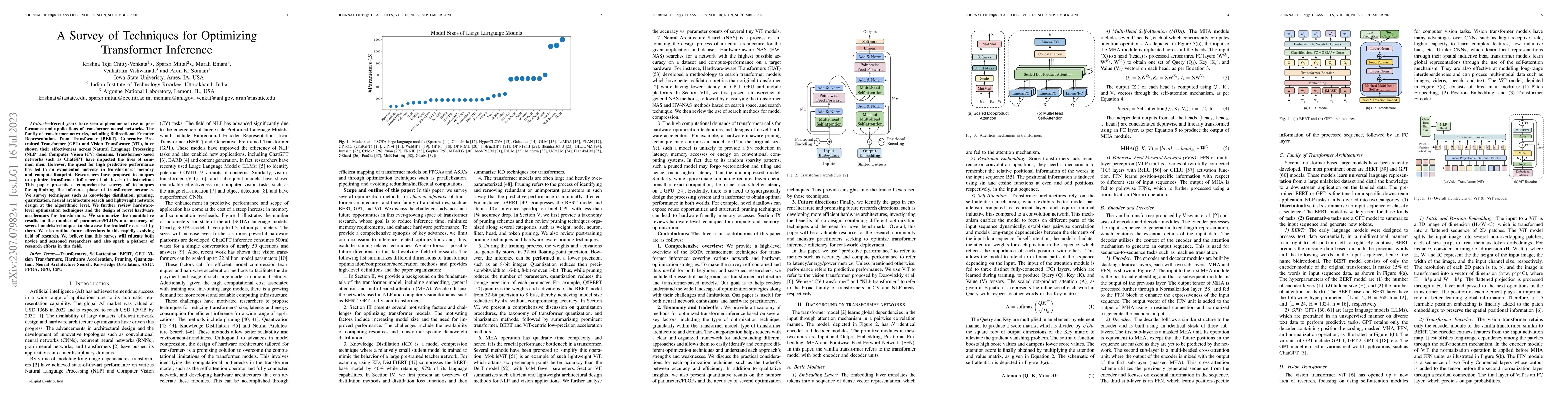 Thumbnail for A Survey of Techniques for Optimizing Transformer Inference