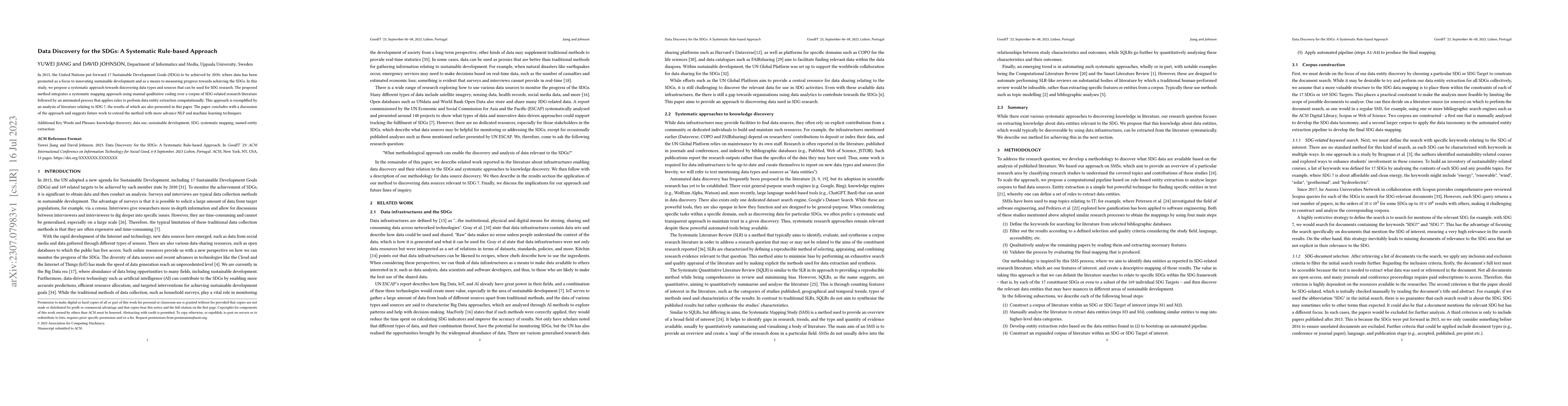 Thumbnail for Data Discovery for the SDGs: A Systematic Rule-based Approach