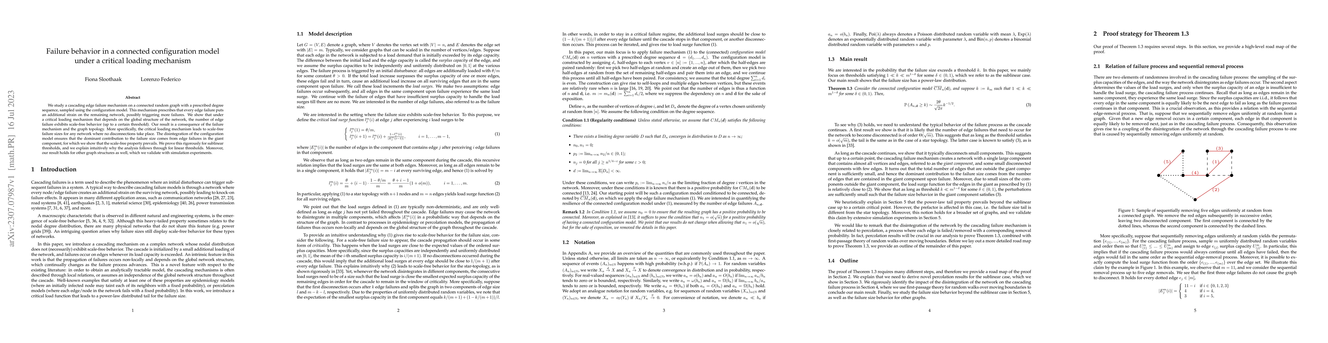 Thumbnail for Failure behavior in a connected configuration model under a critical
  loading mechanism