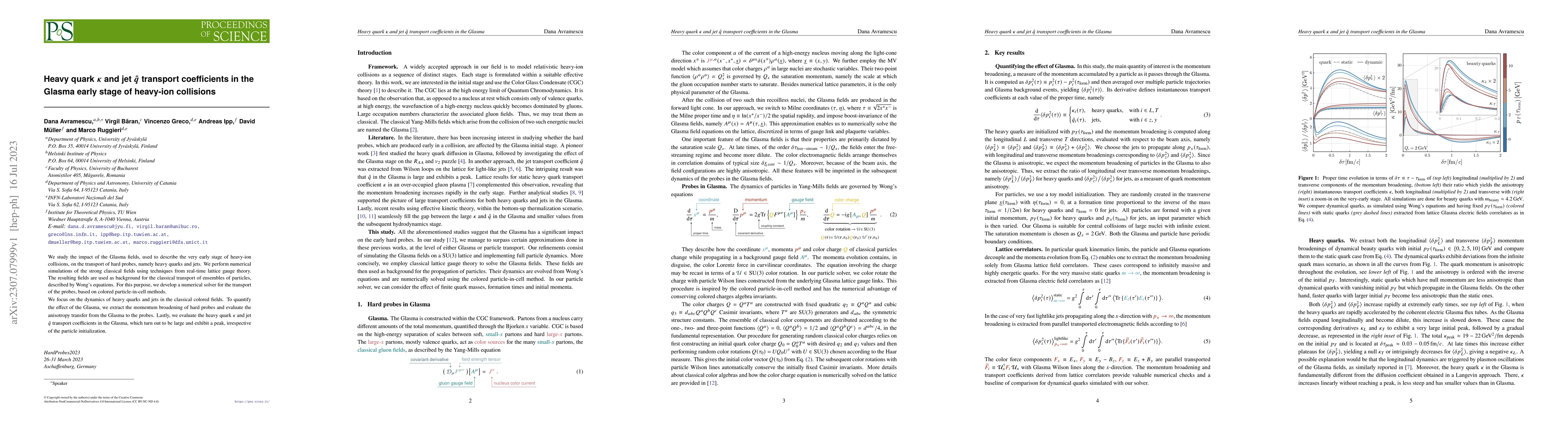 Thumbnail for Heavy quark $\kappa$ and jet $\hat{q}$ transport coefficients in the
  Glasma early stage of heavy-ion collisions