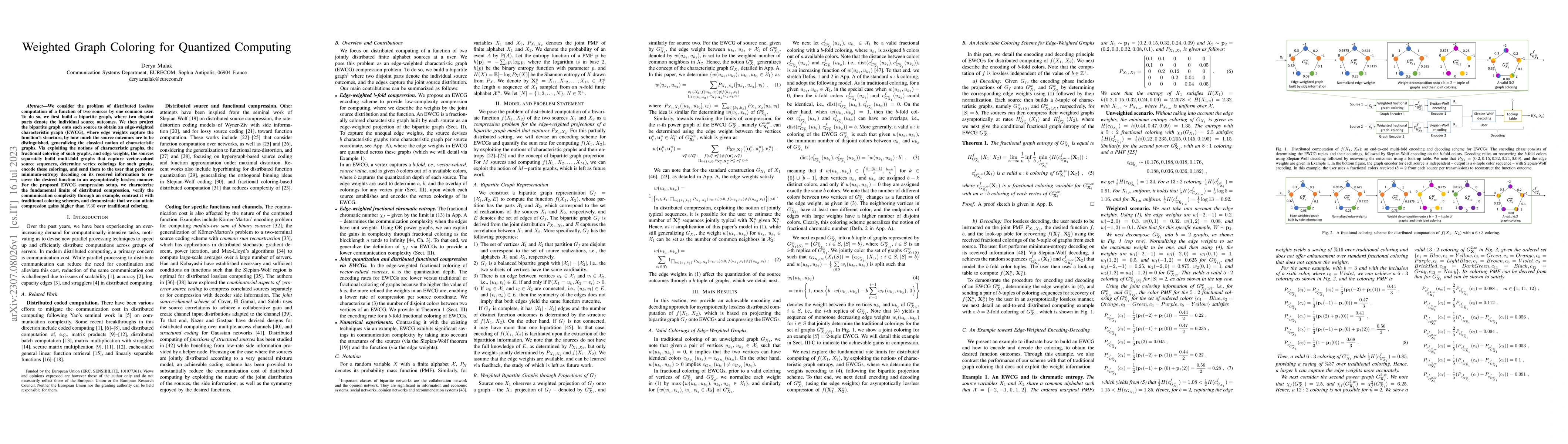 Thumbnail for Weighted Graph Coloring for Quantized Computing