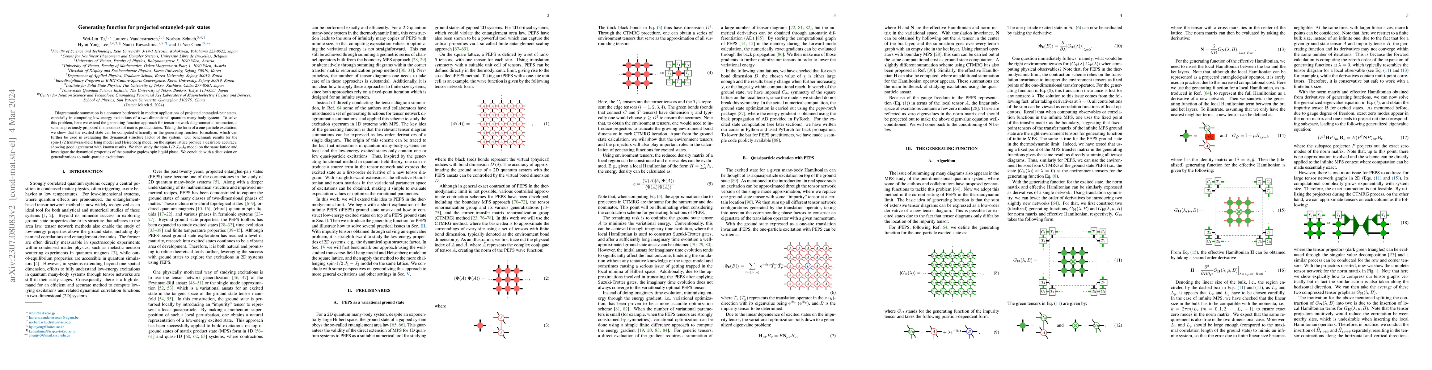 Thumbnail for Generating function for projected entangled-pair states