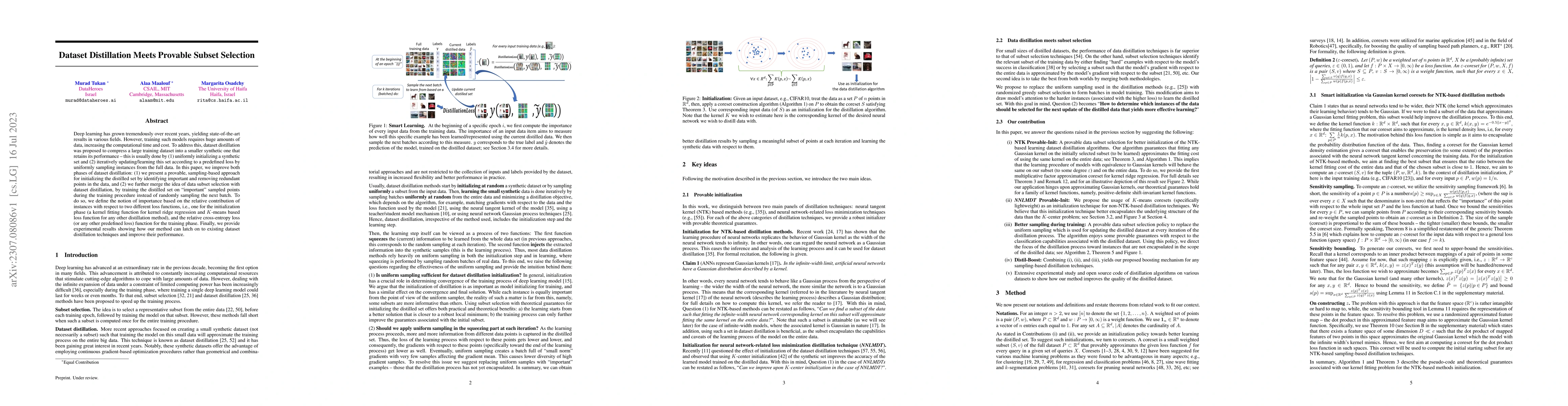 Thumbnail for Dataset Distillation Meets Provable Subset Selection