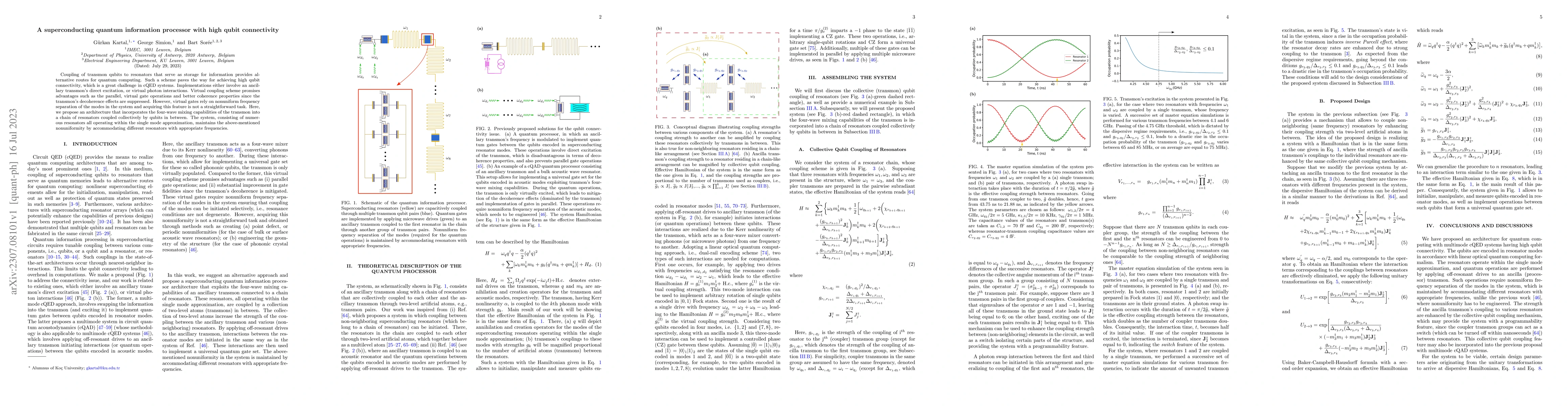 Thumbnail for A superconducting quantum information processor with high qubit
  connectivity