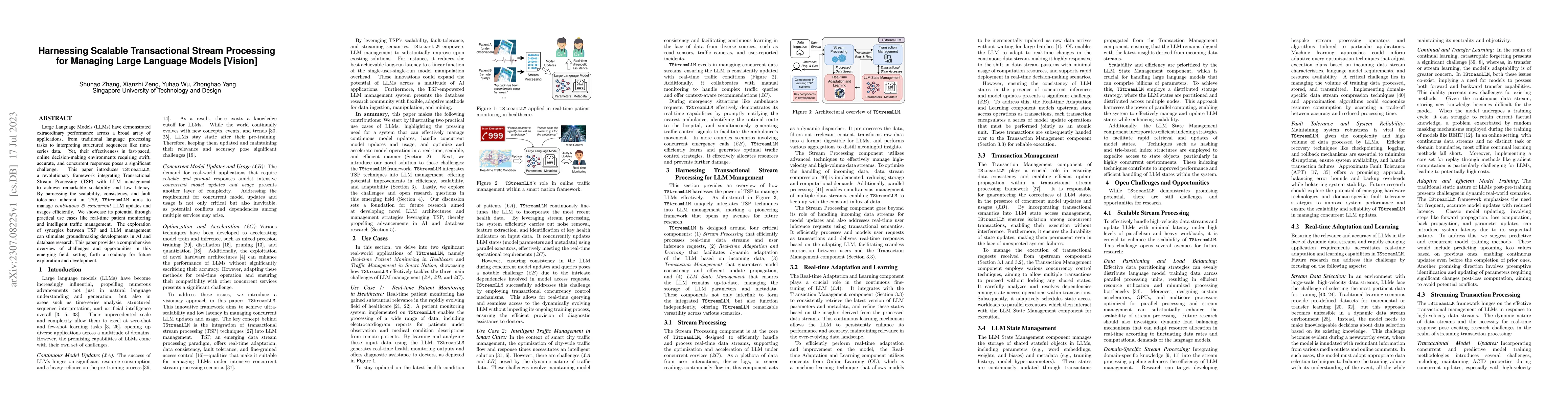 Thumbnail for Harnessing Scalable Transactional Stream Processing for Managing Large
  Language Models [Vision]