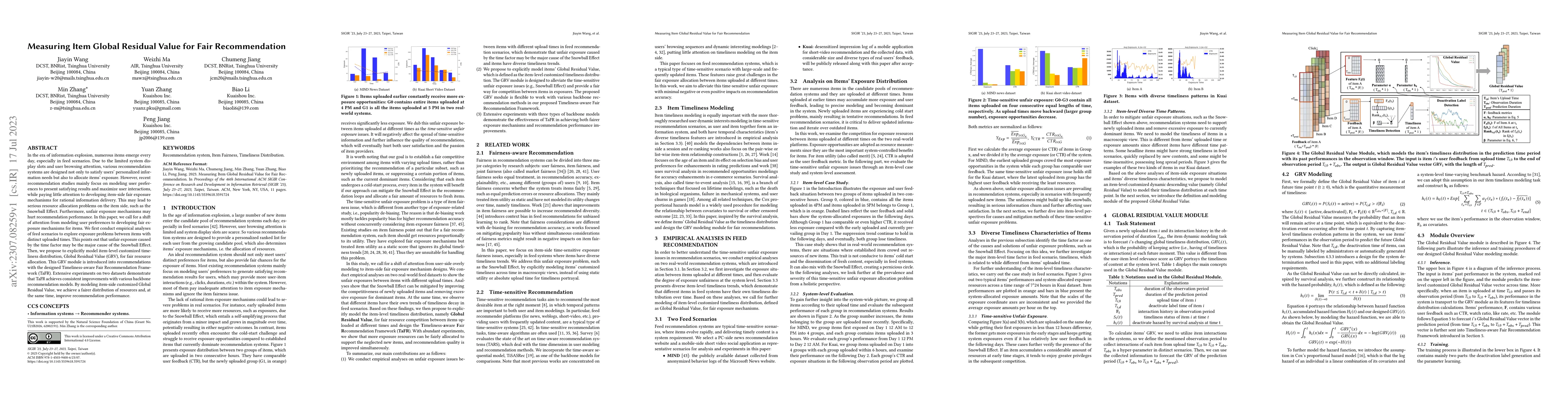Thumbnail for Measuring Item Global Residual Value for Fair Recommendation