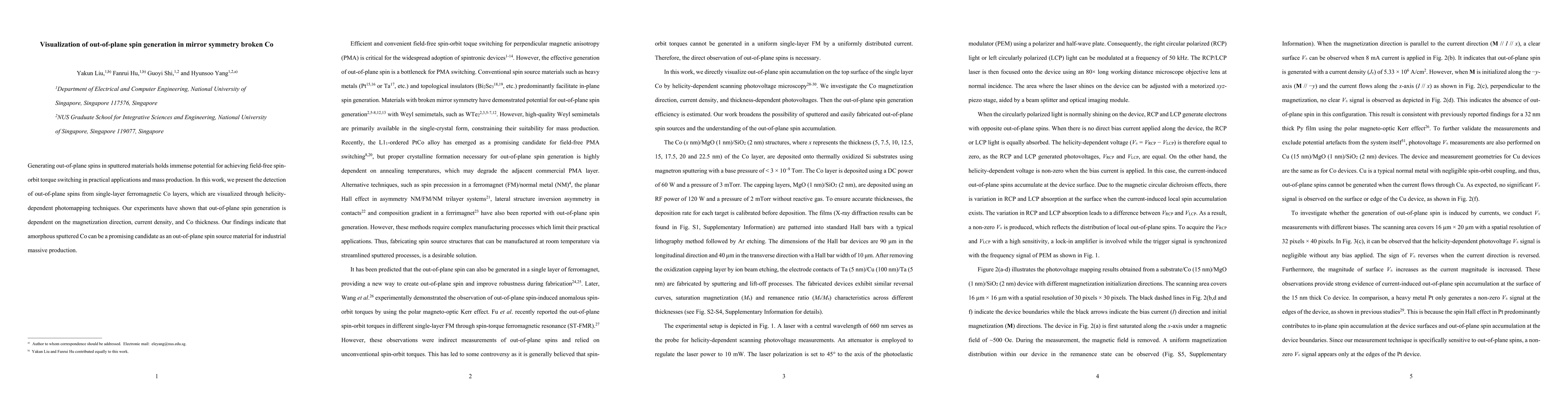 Thumbnail for Visualization of out-of-plane spin generation in mirror symmetry broken
  Co