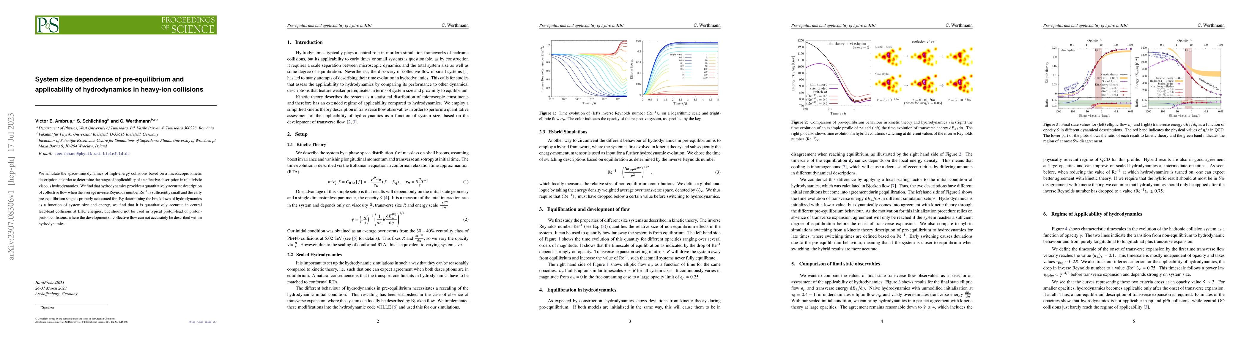 Thumbnail for System size dependence of pre-equilibrium and applicability of
  hydrodynamics in heavy-ion collisions