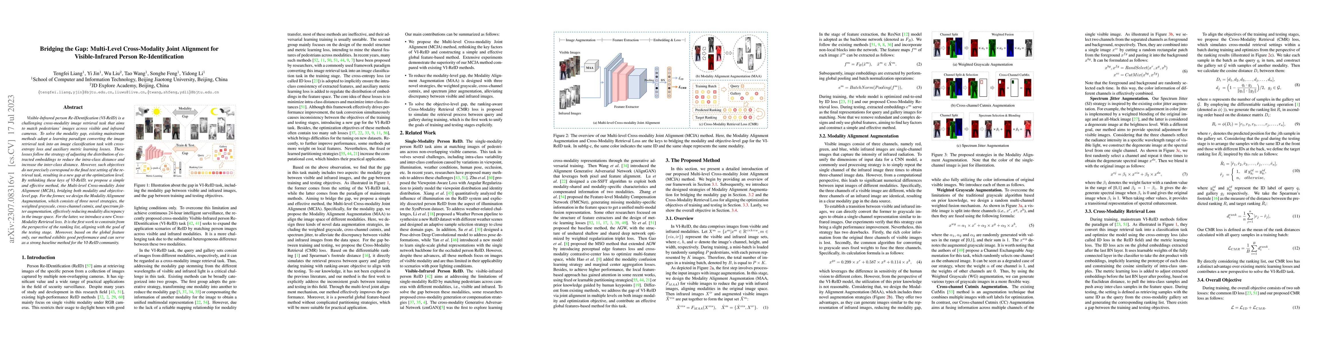 Thumbnail for Bridging the Gap: Multi-Level Cross-Modality Joint Alignment for
  Visible-Infrared Person Re-Identification