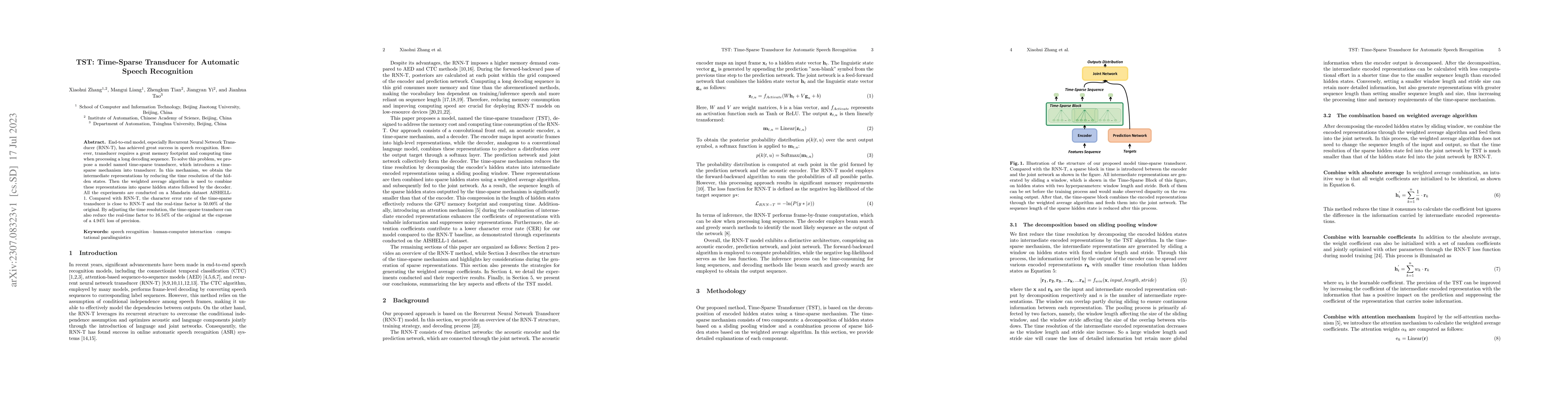 Thumbnail for TST: Time-Sparse Transducer for Automatic Speech Recognition