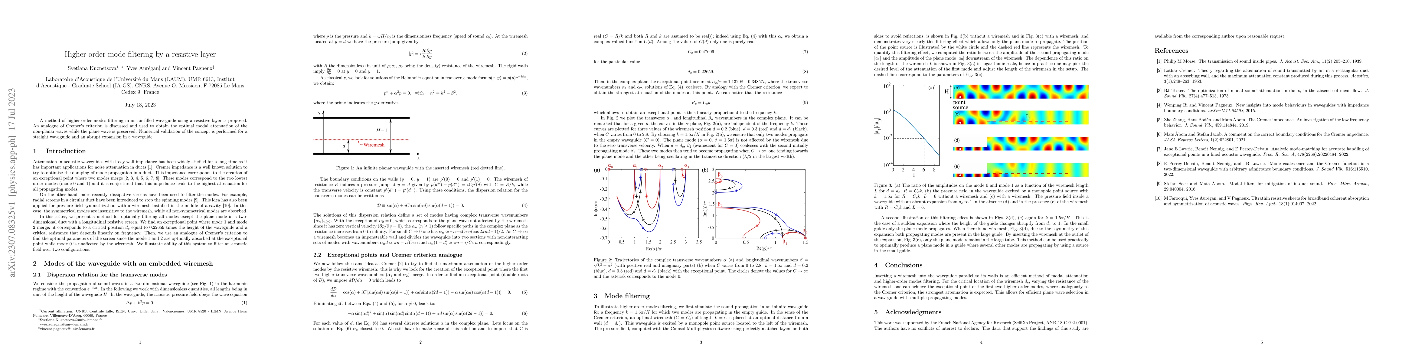 Thumbnail for Higher-order mode filtering by a resistive layer