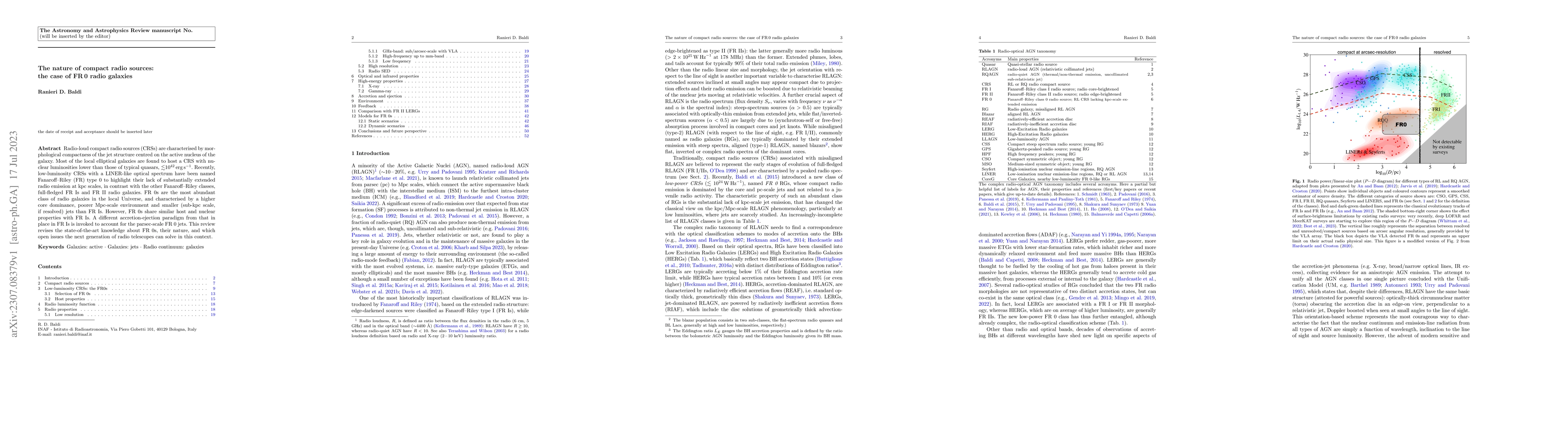 Thumbnail for The nature of compact radio sources: the case of FR0 radio galaxies