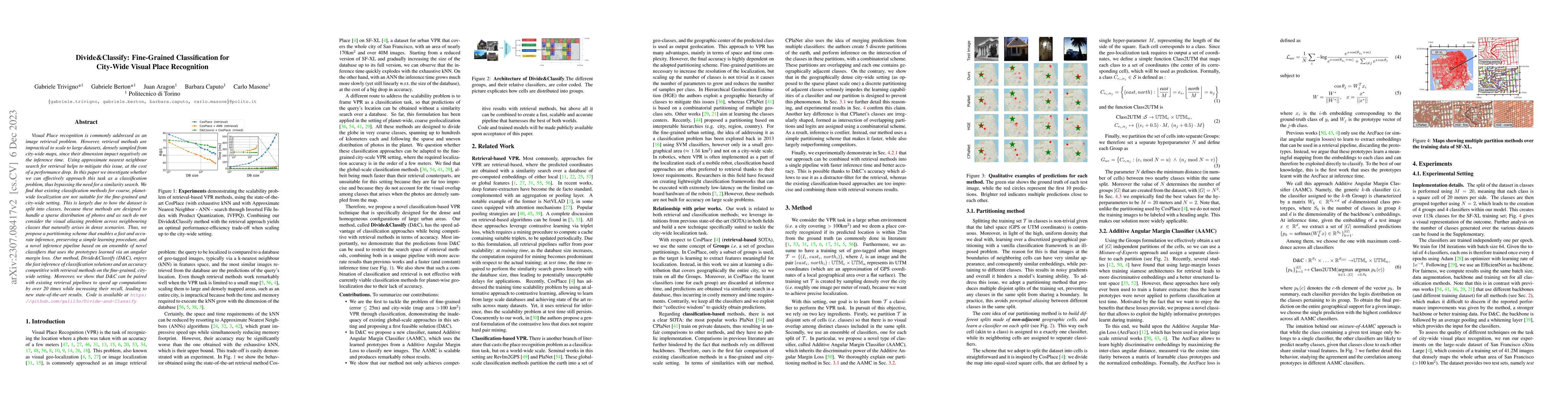 Thumbnail for Divide&Classify: Fine-Grained Classification for City-Wide Visual Place
  Recognition