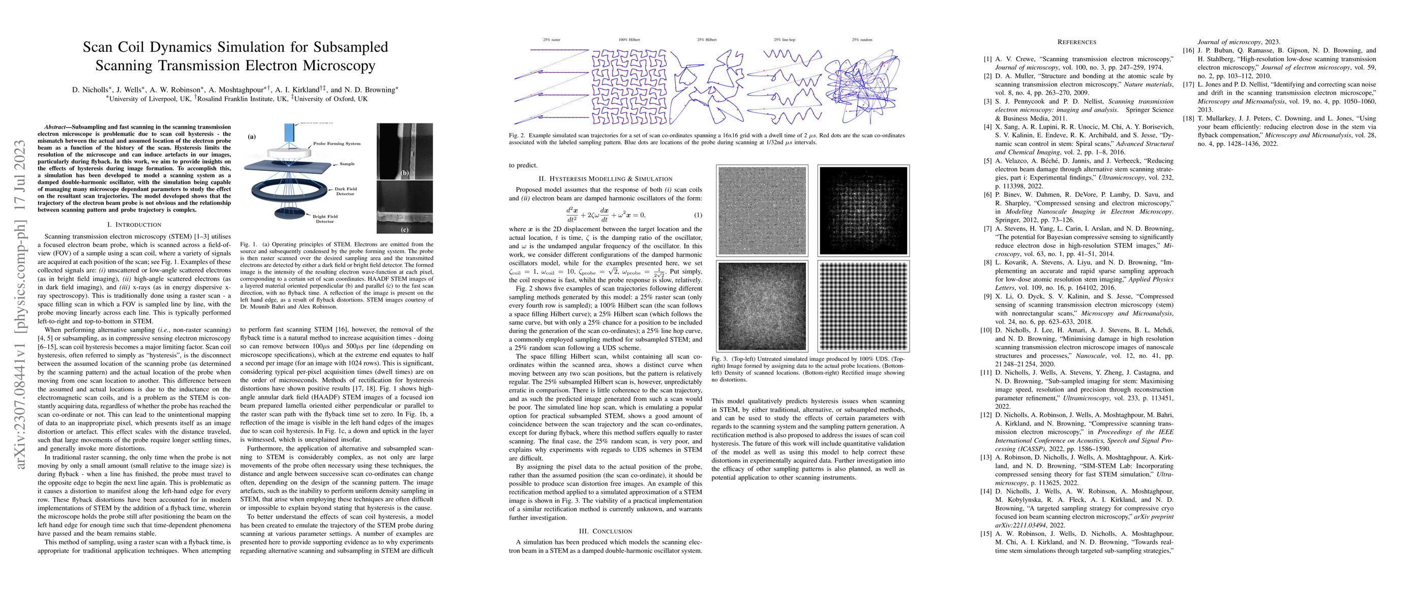 Thumbnail for Scan Coil Dynamics Simulation for Subsampled Scanning Transmission
  Electron Microscopy