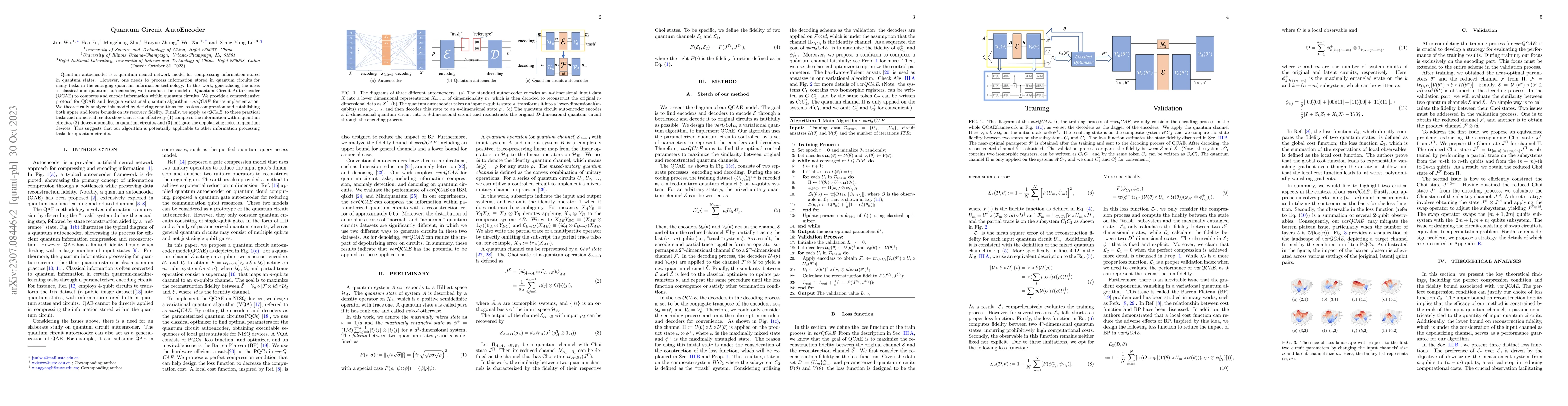 Thumbnail for Quantum Circuit AutoEncoder