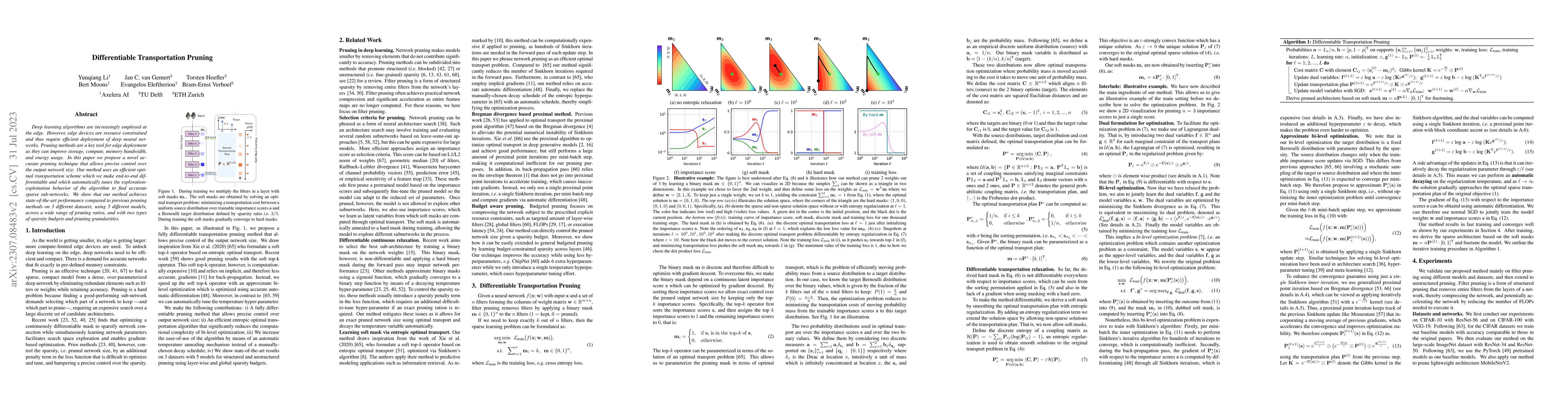 Thumbnail for Differentiable Transportation Pruning