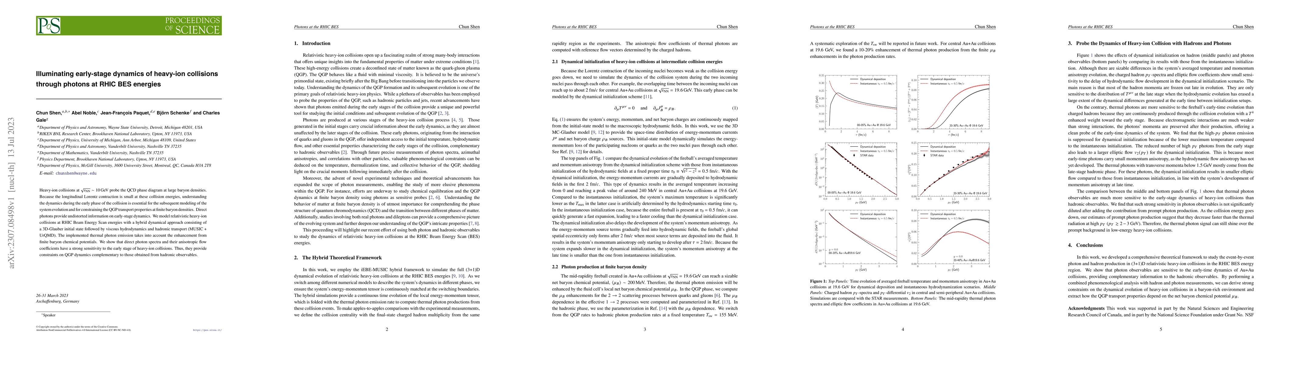 Thumbnail for Illuminating early-stage dynamics of heavy-ion collisions through
  photons at RHIC BES energies