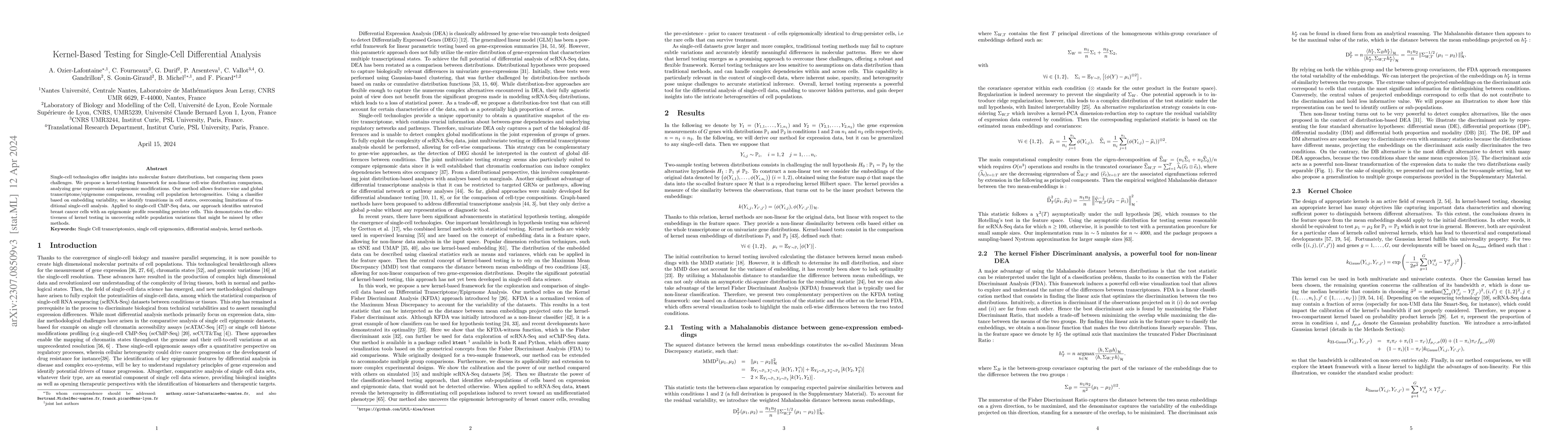 Thumbnail for Kernel-Based Testing for Single-Cell Differential Analysis