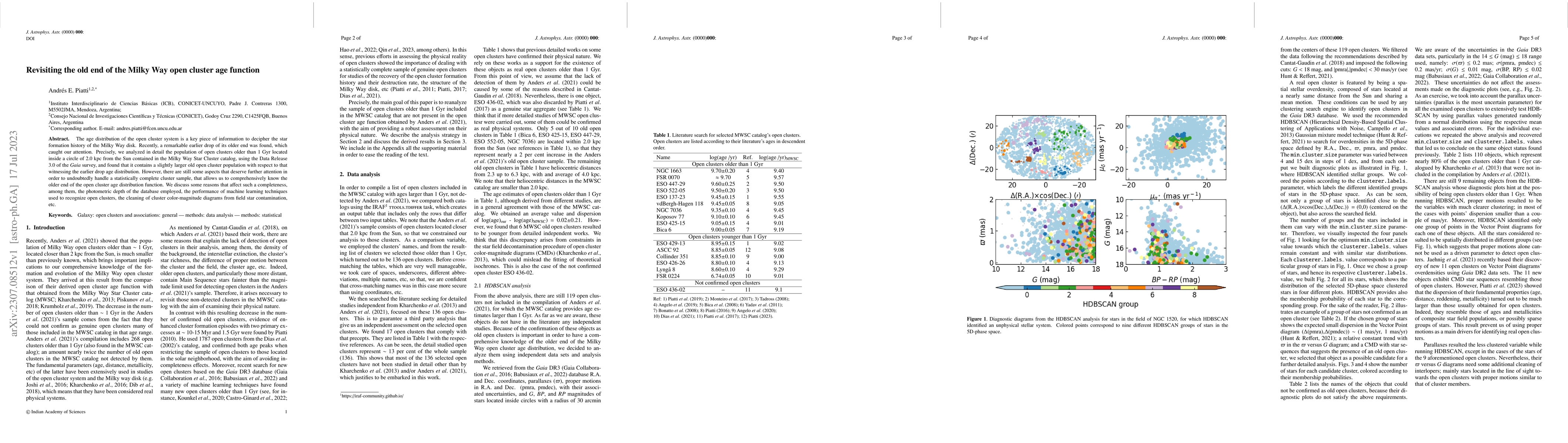 Thumbnail for Revisiting the old end of the Milky Way open cluster age function