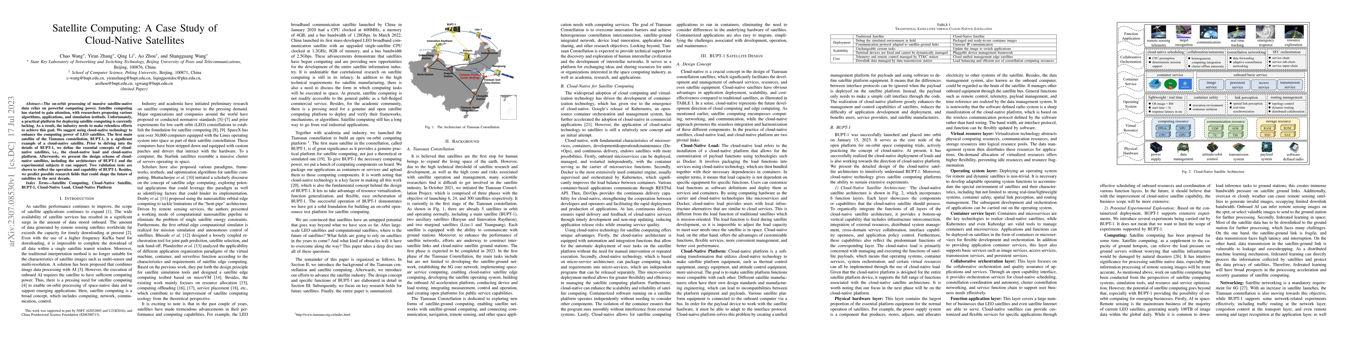 Thumbnail for Satellite Computing: A Case Study of Cloud-Native Satellites