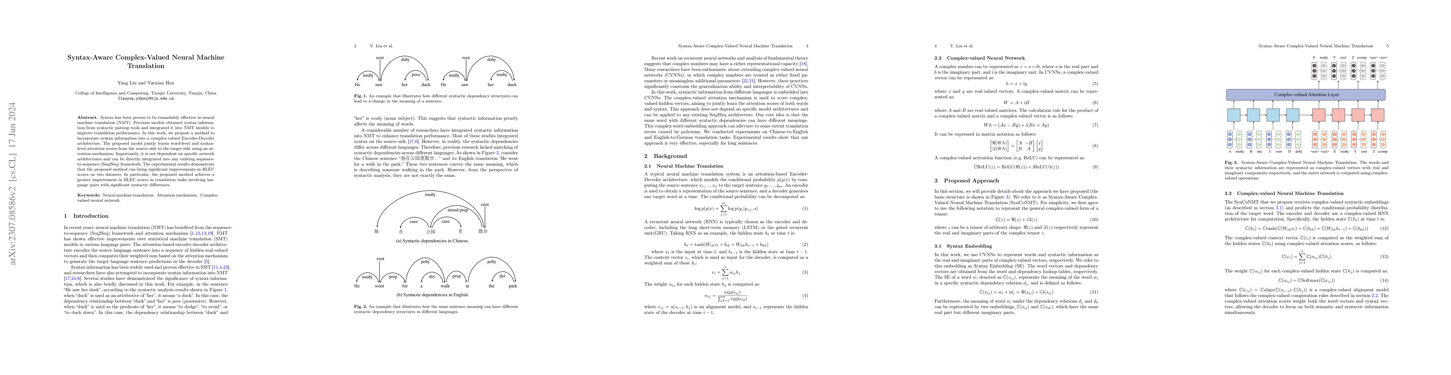 Thumbnail for Syntax-Aware Complex-Valued Neural Machine Translation