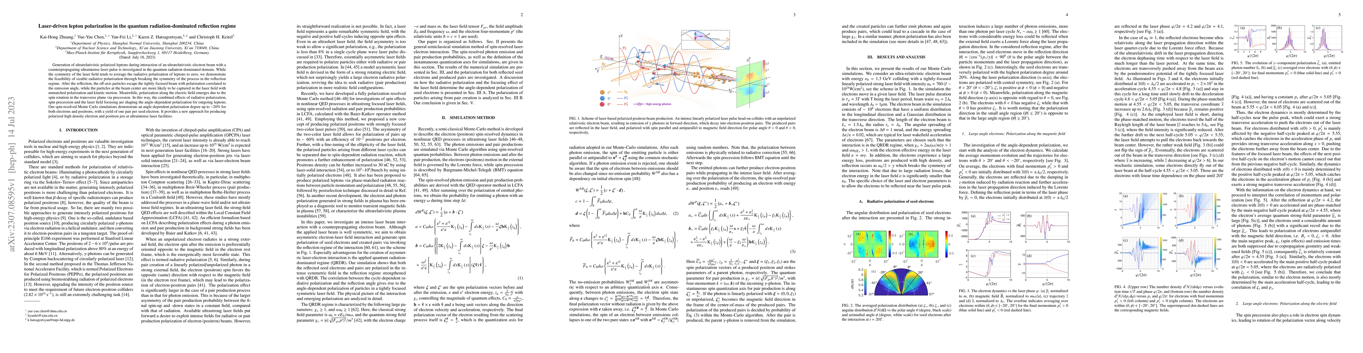 Thumbnail for Laser-driven lepton polarization in the quantum radiation-dominated
  reflection regime