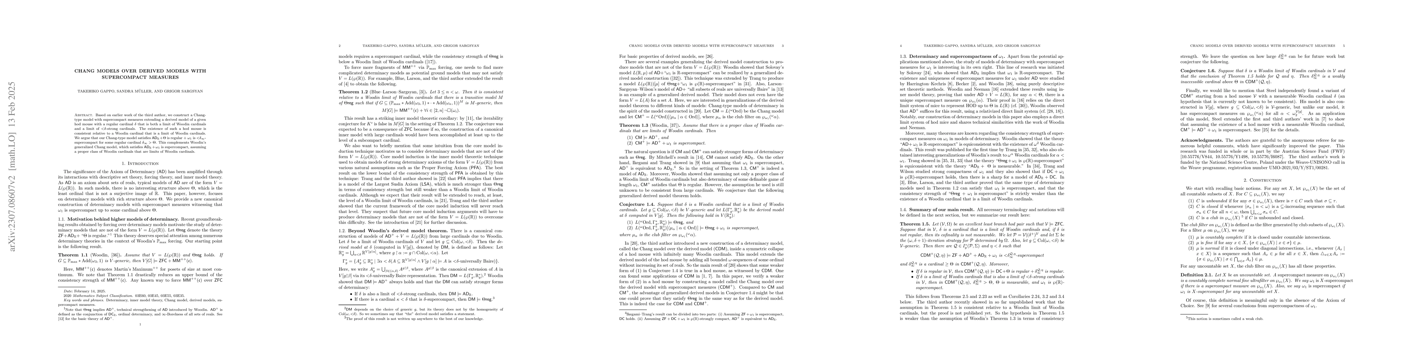 Thumbnail for Chang models over derived models with supercompact measures