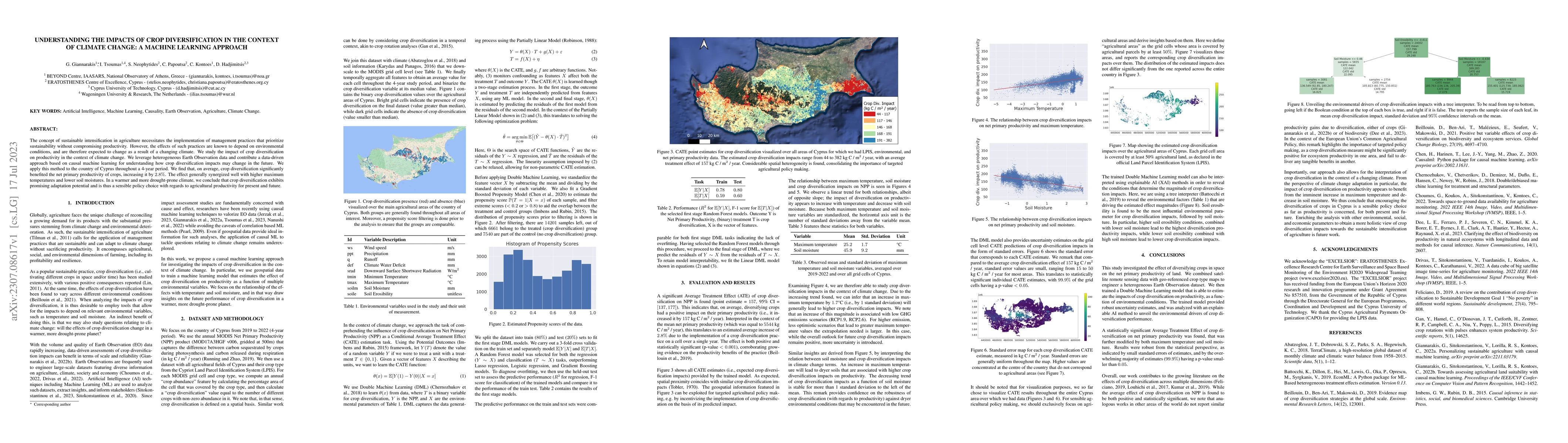 Thumbnail for Understanding the impacts of crop diversification in the context of
  climate change: a machine learning approach