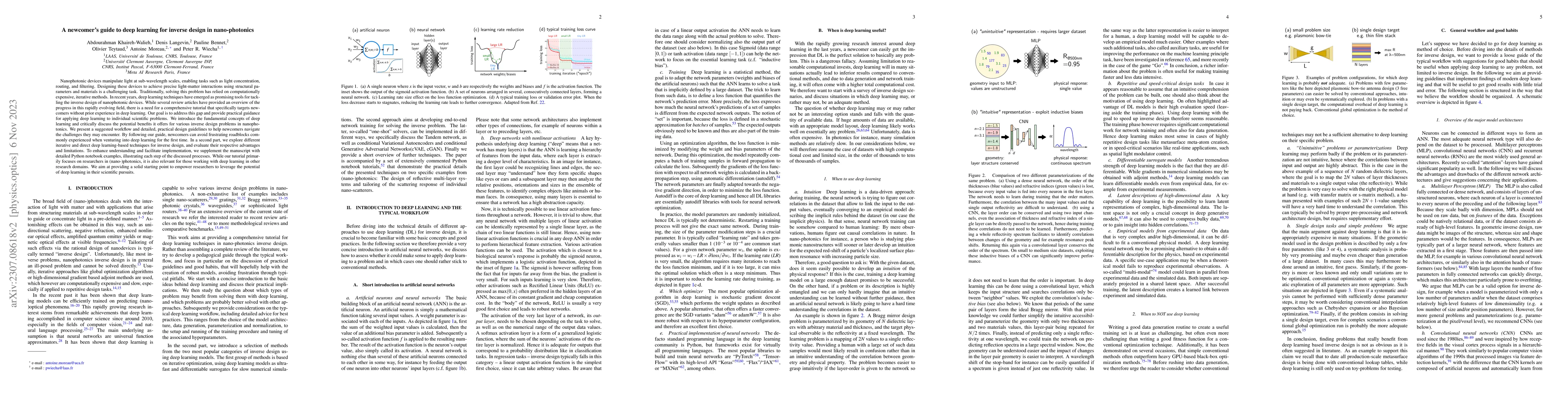 Thumbnail for A newcomer's guide to deep learning for inverse design in nano-photonics