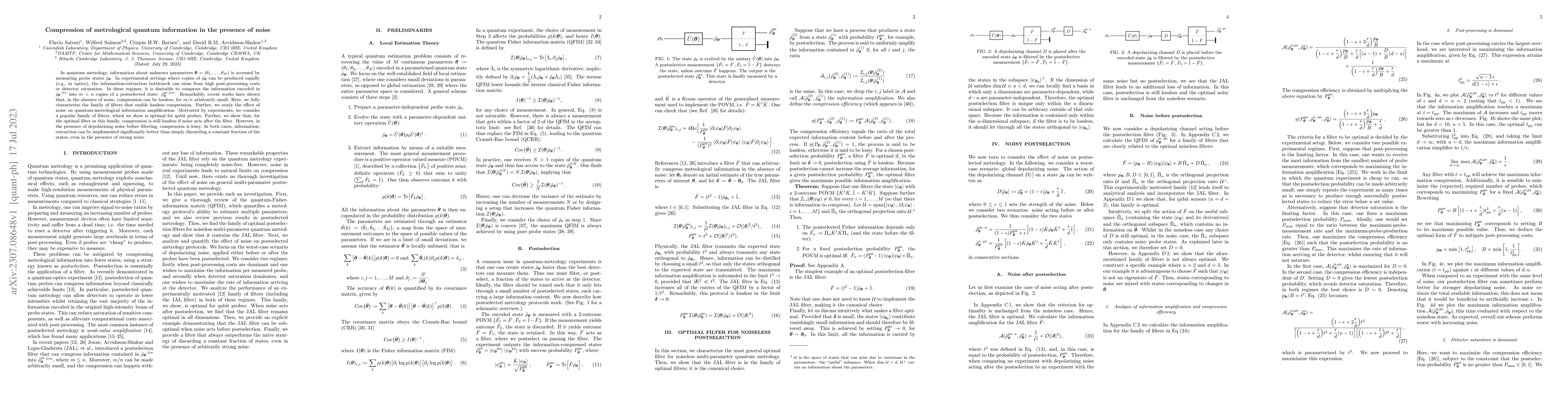 Thumbnail for Compression of metrological quantum information in the presence of noise