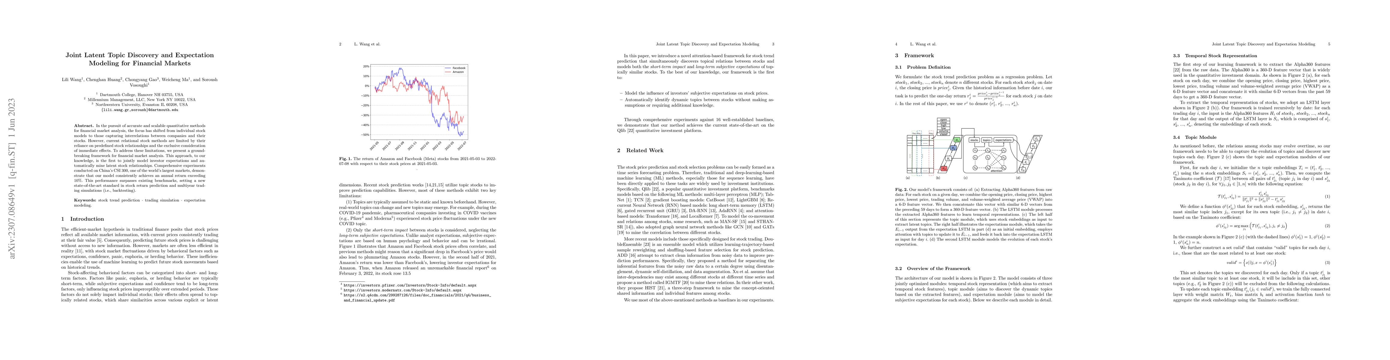 Thumbnail for Joint Latent Topic Discovery and Expectation Modeling for Financial
  Markets