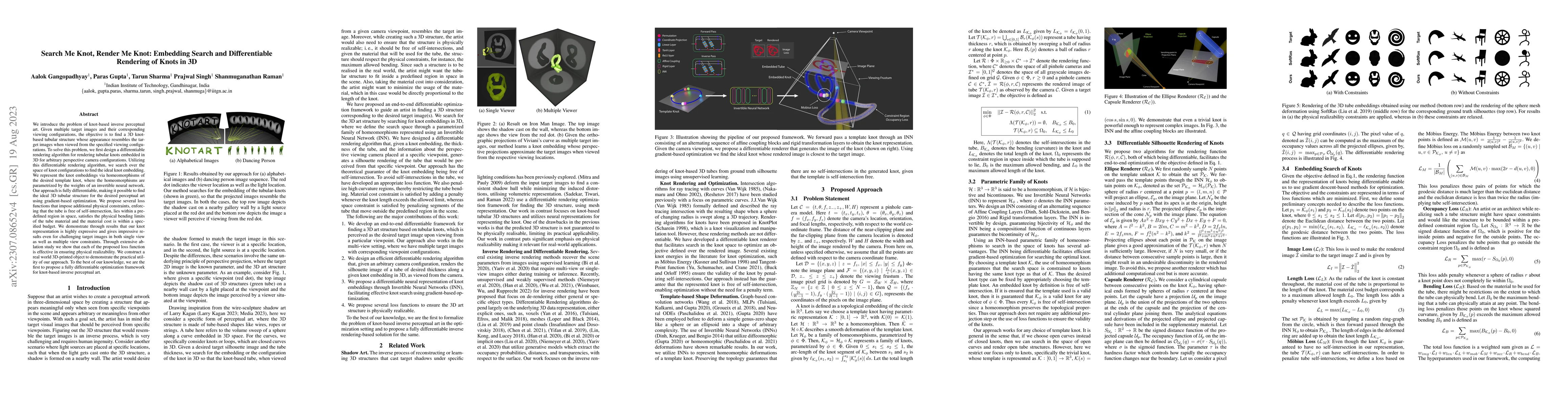 Thumbnail for Search Me Knot, Render Me Knot: Embedding Search and Differentiable
  Rendering of Knots in 3D