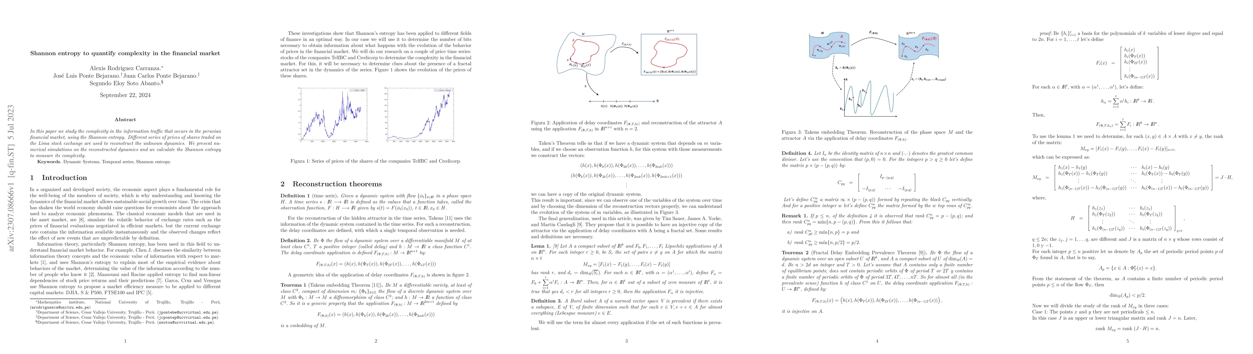 Thumbnail for Shannon entropy to quantify complexity in the financial market