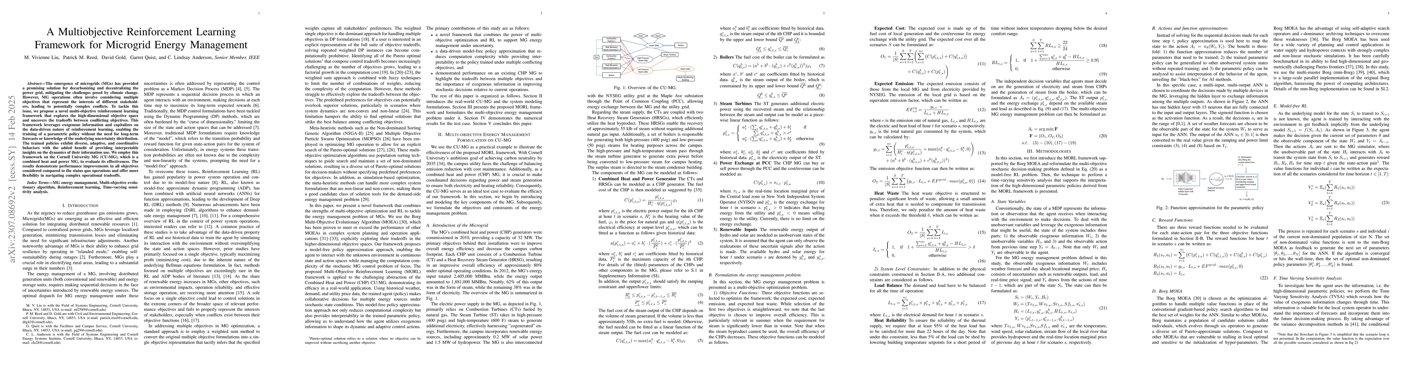 Thumbnail for A Multiobjective Reinforcement Learning Framework for Microgrid Energy
  Management