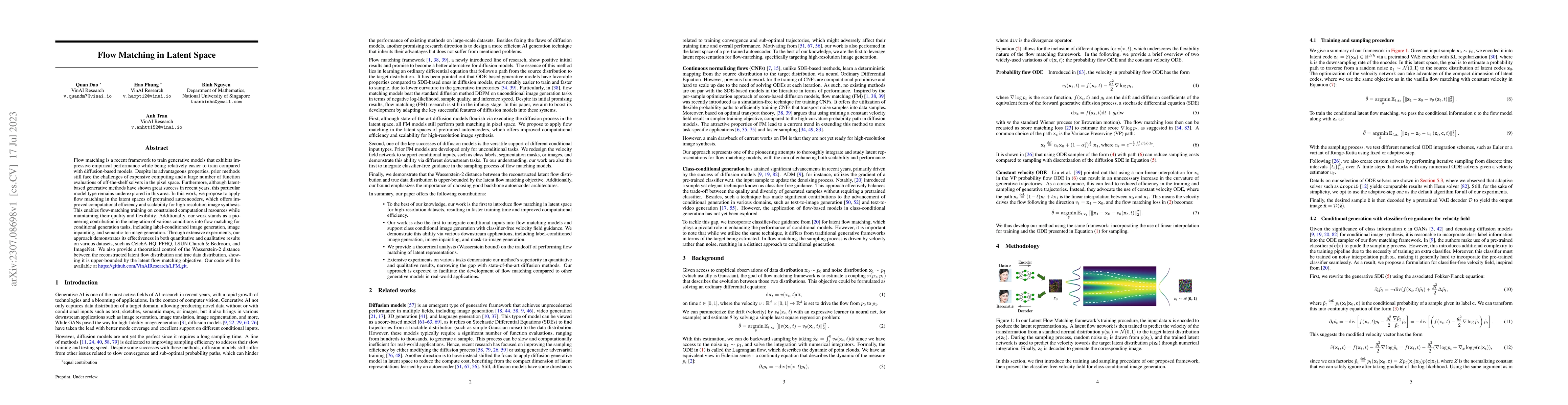 Thumbnail for Flow Matching in Latent Space