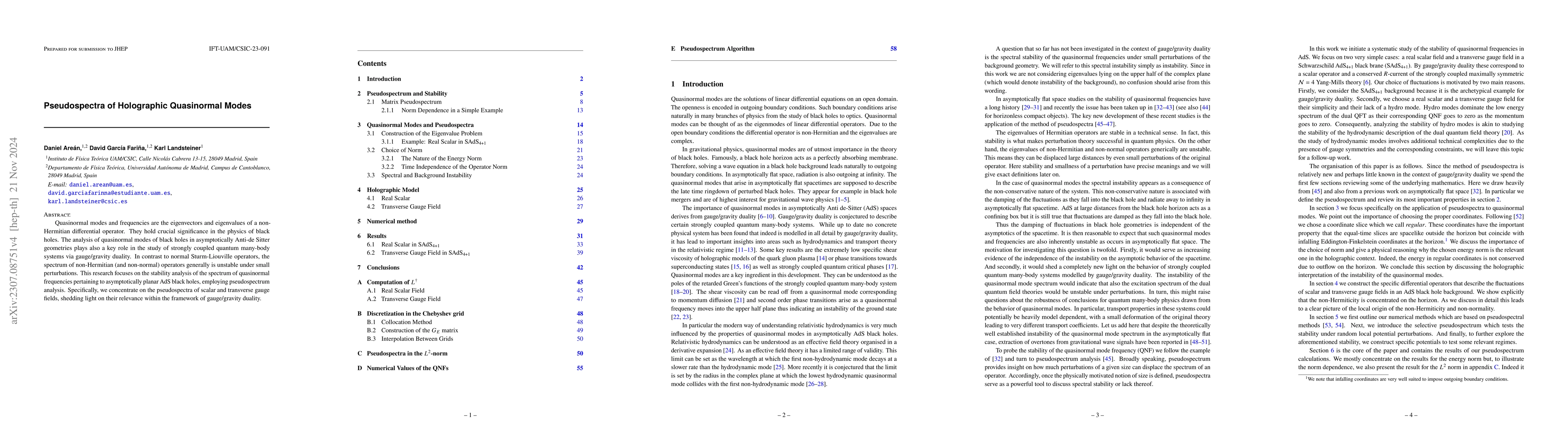 Thumbnail for Pseudospectra of Holographic Quasinormal Modes